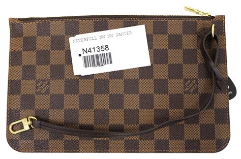 louis vuitton mm neverfull damier|Louis Vuitton damier ebene wristlet.